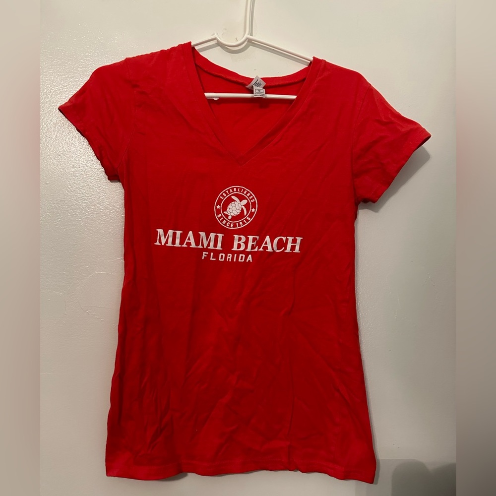 Miami Beach Florida Tee Size Medium